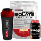 Kit Optimum Isolate Whey Protein 2kg + BCAA 100g + Coqueteleira - Bodybuilders