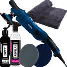 Kit Opty Polidor Vidros Pano Boinas Politriz Rotativa 5''
