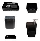 Kit Organiza Pia 5 Peças Micromax Preto Kit Organiza Pia 5 Peças Micromax Preto