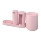 Kit Organização 4 Peças de Lavabo Banheiro Serene Moderno Kit Organização 4 Peças de Lavabo Banheiro Serene Moderno