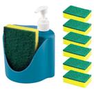 Kit Organizador 2 Em1 De Pia Detergente+ 12 Esponjas CasaMia