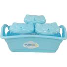Kit organizador + 3 porta objetos bebê plastibaby Kit organizador + 3 porta objetos bebê plastibaby