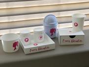 Kit organizador 7 peças Barbie - Branco