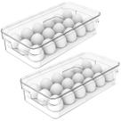 Kit Organizador de 18 Ovos C/ 2 Unidades Clear Fresh C/ Tampa Bandeja Porta Cesto Cozinha - Ou Kit Organizador de 18 Ovos C/ 2 Unidades Clear Fresh C/ Tampa Bandeja Porta Cesto Cozinha - Ou