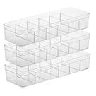 Kit Organizador de Acrílico 6 Divisórias Acessórios Multiusos 3 Unidades Kit Organizador de Acrílico 6 Divisórias Acessórios Multiusos 3 Unidades