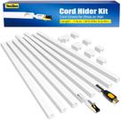 Kit organizador de cabos YesBes 295 cm, branco pintável