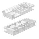 Kit Organizador De Gavetas Clear Porta Facas E Talheres Kit Organizador De Gavetas Clear Porta Facas E Talheres