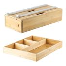 Kit Organizador De Gavetas Multiuso E Rolos Em Bambu