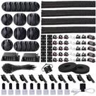 Kit organizador de gerenciamento de cabos N NOROCME com capa de cabo
