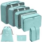Kit Organizador de Mala, 7 Peças, Bolsa Organizadora para Viagem, Saco Organizador Viagem, Necessaire Organizadora Viagem