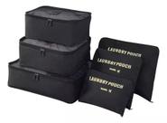 Kit Organizador De Mala Bolsa Viagem 6 Pçs Necessaire
