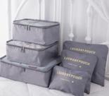 Kit organizador de mala de viagem CINZA