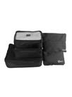 Kit Organizador De Mala Para Viagem Preto 6 Peças Quati Travel - Qko-06