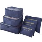 kit Organizador de Malas 6pçs Azul Escuro Laundry kit Organizador de Malas 6pçs Azul Escuro Laundry
