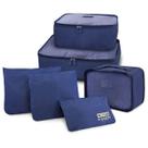 Kit Organizador de Malas com 6 Peças Viagem Necessaire Azul Kit Organizador de Malas com 6 Peças Viagem Necessaire Azul