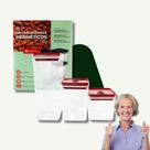 Kit Organizador Hermético Dubai 5 Litros pote plástico organizador de cozinha empilhável vedação