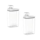 Kit Organizador Lavanderia 2 Dispenser 2,3L com Medidor Multiuso Limpeza Casa Kit Organizador Lavanderia 2 Dispenser 2,3L com Medidor Multiuso Limpeza Casa