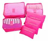 Kit Organizador Mala Viagem 6 Peças Saquinhos Nécessaire Roupas Compacto Dobrável Leve Portátil Nylon Kit Organizador Mala Viagem 6 Peças Saquinhos Nécessaire Roupas Compacto Dobrável Leve Portátil Nylon