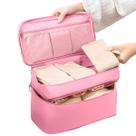 Kit Organizador Mala Viagem Bolsa 2pç Impermeável Necessaire Alça de Mão Dia a Dia Reforçada Espaçosa Compartimento Divisória Cosmética Porta Sutiã
