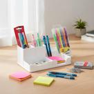 Kit Organizador Mesa Compartimentos Escritorio Clips Volta as Aulas Borracha Cantas Marca texto