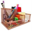 Kit Organizador para Escritório com 3 Partes Rose Gold