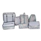 Kit organizador para mala de viagens 7 peças azul flamingo