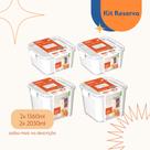 Kit Organizador Pote Geladeira Frutas, Verduras, Saladas Diversos Tamanhos com Travas, Cesto Válvula