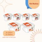 Kit Organizador Pote Geladeira Frutas, Verduras, Saladas Diversos Tamanhos com Travas, Cesto Válvula
