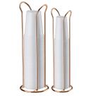 Kit Organizador Suporte Porta Copos Descartáveis 50/80 e 200ml Para Café Água Cozinha Rose Gold - Future