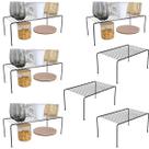 Kit Organizadores de Armário Aramado 4 Grandes 3 Médios Cozinha Plana Store