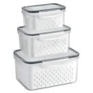 Kit Organizadores Geladeira Alimentos Potes Herméticos Frutas Tampa Click Freezer Lava Louças Cozinha Kit Organizadores Geladeira Alimentos Potes Herméticos Frutas Tampa Click Freezer Lava Louças Cozinha