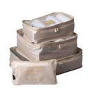 Kit Organizadores Mala De Viagem C/ 4 Pcs Creme Paramount Kit Organizadores Mala De Viagem C/ 4 Pcs Creme Paramount