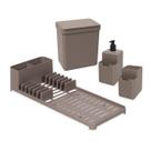 Kit Organize Sua Pia Coza Single 4 Peças Warm Gray