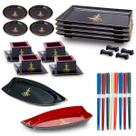 kit Oriental Japonês Para 4 Pessoas Com Hashis Coloridos kit Oriental Japonês Para 4 Pessoas Com Hashis Coloridos