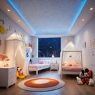 Kit Original Céu Estrelado 100 Pontos Branco Para Quarto Bebê