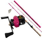 Kit Ottoni Rosa Carretilha 300 3 ROL + Vara 25 LBS Leve