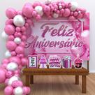 Kit Ouro Aniversário Parabéns Rosa Menina -IMPAKTO VISUAL Kit Ouro Aniversário Parabéns Rosa Menina -IMPAKTO VISUAL