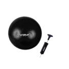 Kit Overball 25cm Mini Bola Suiça Preta Com Inflador Liveup Kit Overball 25cm Mini Bola Suiça Preta Com Inflador Liveup