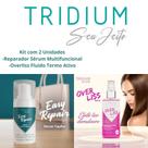 Kit Overliss Fluído termoativo e Reparador Sérum Protetor Térmico Tridium Seu Jeito