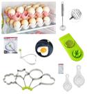 Kit Ovo 5 Peças - Batedor de Clara Batedor de Gema Fouet