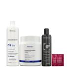 Kit Ox 30 Pó Descolorante Azul e Matizador Black Prohall