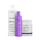 Kit Ox 30, Pó Descolorante azul, Matizador Blond Gloss