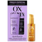 Kit OX 4% Glicólico Shampoo + Condicionador + Óleo Capilar Nutritivo 120ml