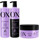 Kit Ox Glicólico Shampoo 500ml + Condicionador 500ml + Máscara 300g Kit Ox Glicólico Shampoo 500ml + Condicionador 500ml + Máscara 300g