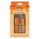 Kit Ox Mari Maria Glow Duo Caramelo Salgado Com Chaveiro: Óleo Capilar e Gloss Labial