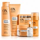 Kit Ox Mari Maria Hair Gloss Repair: Shampoo 250ml, Condicionador 200ml, Máscara 180g, 3 Ampolas, Sérum 30ml e Óleo Capilar 55ml