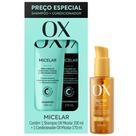 Kit OX Micelar Shampoo + Condicionador + Óleo Capilar Nutritivo 120ml Kit OX Micelar Shampoo + Condicionador + Óleo Capilar Nutritivo 120ml
