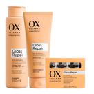 Kit Ox Science Mari Maria Hair Gloss Repair: Shampoo 250ml, Condicionador 200ml e 3 Doses Concentradas