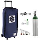 Kit Oxigênio 3L Bolsa Marinho com Rodinhas Sem Carga Válvula Click Kit Oxigênio 3L Bolsa Marinho com Rodinhas Sem Carga Válvula Click