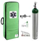 Kit Oxigênio 5L Alumínio com Bolsa Verde Sem Carga Válvula Click
